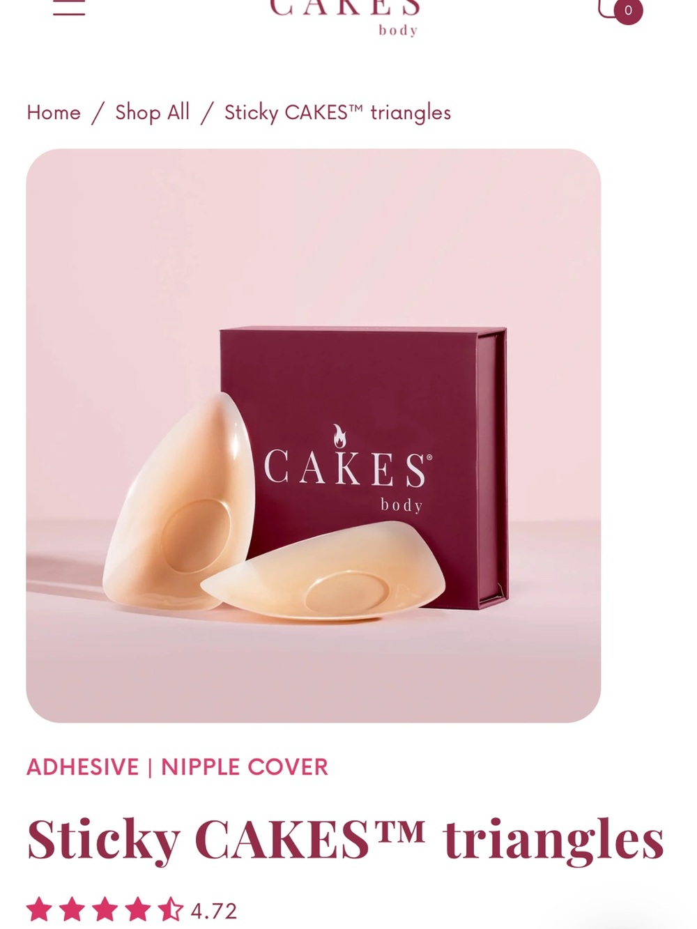 Sticky Triangles Adhesive Nipple Covers